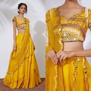 Mehak Murpana 3-piece lehenga wedding / Holud / formal set